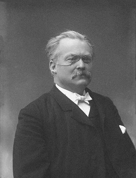 Portrait of the composer Johannes Haarklou (1847-1925). Creator: Szacinski de Ravics, Ludwik (1844-1894)