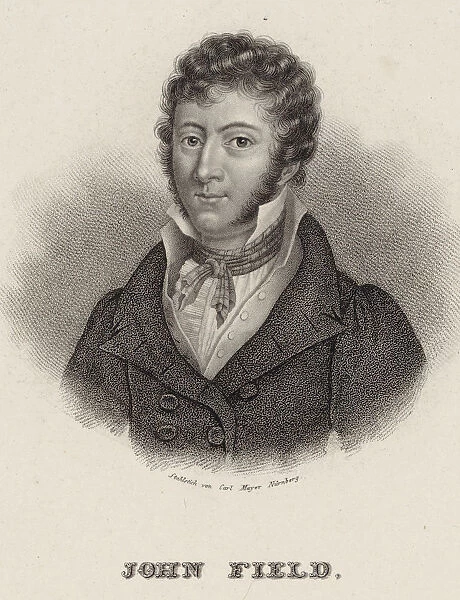 Portrait of the composer John Field (1782-1837), 1845