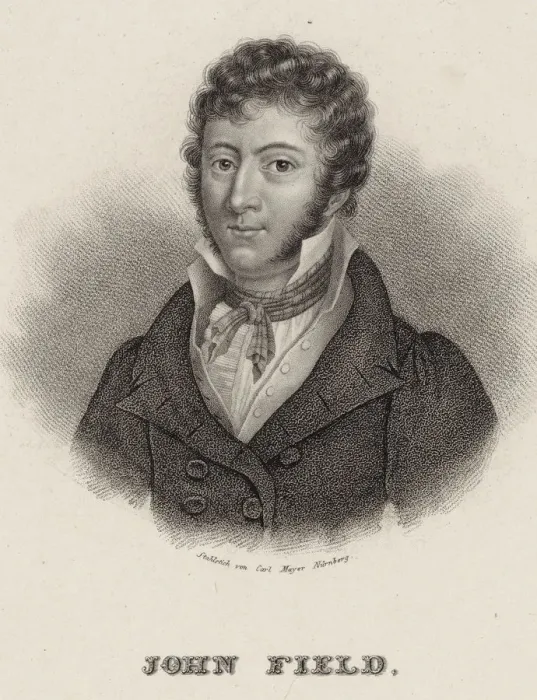 Framed Print : Portrait of the composer John Field (1782-1837), 1845 Framed Print : Portrait of the composer John Field (1782-1837), 1845