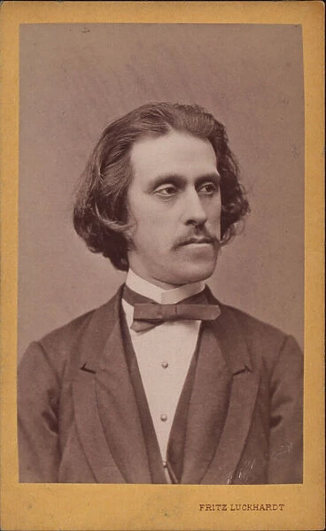 Portrait of the composer Josef Strauss (1827-1870), c. 1868