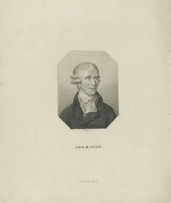 Framed Print : Portrait of the composer Joseph Haydn (1732-1809), 1818. Creator: Bollinger, Friedrich Wilhelm Framed Print : Portrait of the composer Joseph Haydn (1732-1809), 1818. Creator: Bollinger, Friedrich Wilhelm