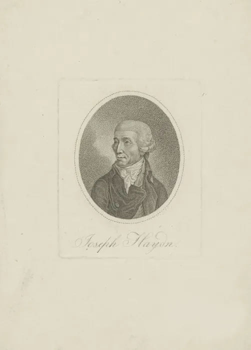 Framed Print : Portrait of the composer Joseph Haydn (1732-1809), 1800s. Creator: Anonymous Framed Print : Portrait of the composer Joseph Haydn (1732-1809), 1800s. Creator: Anonymous
