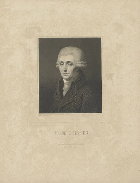 Portrait of the composer Joseph Haydn (1732-1809), c. 1827. Creator: Breitkopf & Hartel