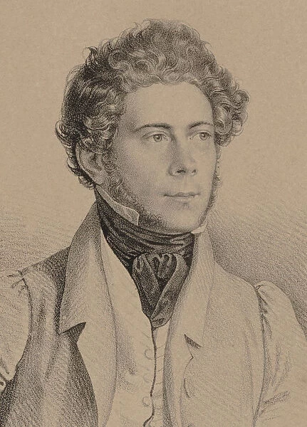 Portrait of the Composer Joseph Lanner (1801-1843), 1830. Creator: Anonymous