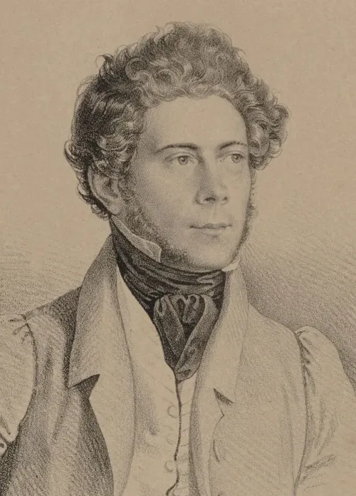 Framed Print : Portrait of the Composer Joseph Lanner (1801-1843), 1830. Creator: Anonymous Framed Print : Portrait of the Composer Joseph Lanner (1801-1843), 1830. Creator: Anonymous
