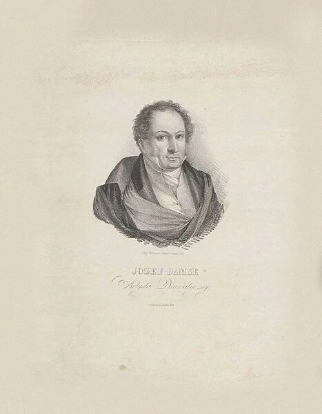 Portrait of the Composer Jozef Damse (1789-1852), 1840. Creator: Glowacki, Jozef Hilary