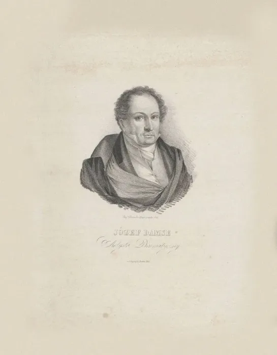 Framed Print : Portrait of the Composer Jozef Damse (1789-1852), 1840. Creator: Glowacki, Jozef Hilary Framed Print : Portrait of the Composer Jozef Damse (1789-1852), 1840. Creator: Glowacki, Jozef Hilary