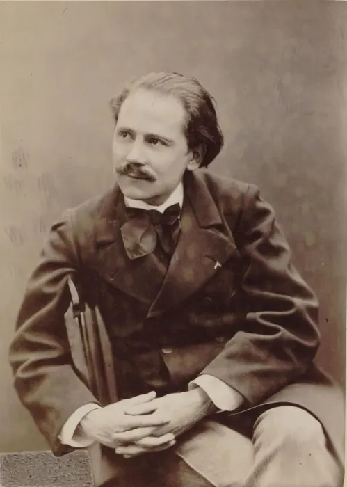 Framed Print : Portrait of the composer Jules Massenet (1842-1912), 1880. Creator: Petit, Pierre Lanith Framed Print : Portrait of the composer Jules Massenet (1842-1912), 1880. Creator: Petit, Pierre Lanith