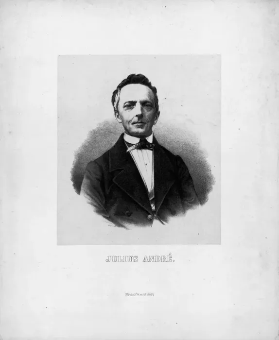Framed Print : Portrait of the composer Julius Andre (1808-1880) Framed Print : Portrait of the composer Julius Andre (1808-1880)