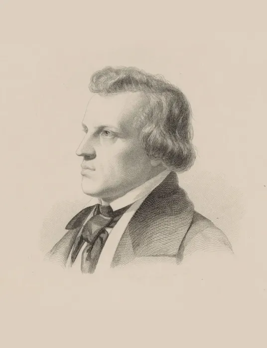 Framed Print : Portrait of the Composer Julius Rietz (1812-1877). Creator: Weger, August (1823-1892) Framed Print : Portrait of the Composer Julius Rietz (1812-1877). Creator: Weger, August (1823-1892)