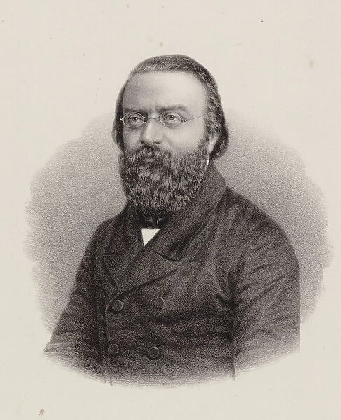 Portrait of the Composer Julius Stern (1820-1883), ca 1860. Creator: Lutze & Witte (Berlin)