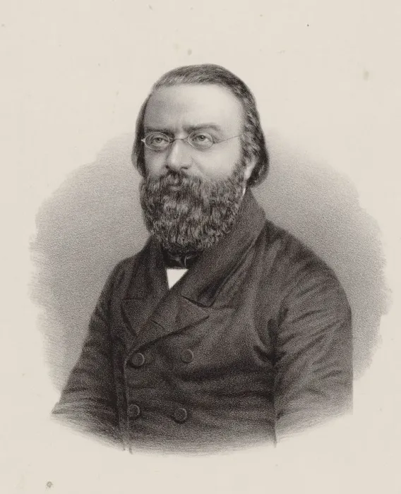 Framed Print : Portrait of the Composer Julius Stern (1820-1883), ca 1860. Creator: Lutze & Witte (Berlin) Framed Print : Portrait of the Composer Julius Stern (1820-1883), ca 1860. Creator: Lutze & Witte (Berlin)