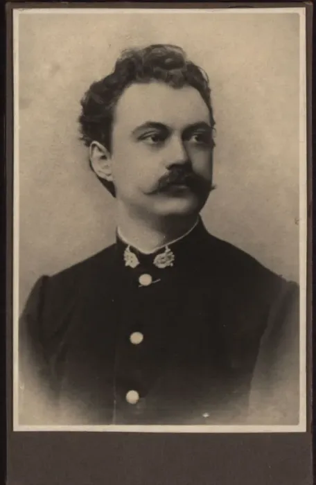 Framed Print : Portrait of the composer Karel Sebor (Schebor) (1843-1903), c. 1870. Creator: Anonymous Framed Print : Portrait of the composer Karel Sebor (Schebor) (1843-1903), c. 1870. Creator: Anonymous