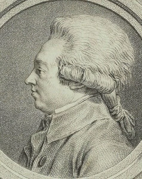 Portrait of the composer Louis-Armand Chardin (1755-1793). Creator: Moreau the Younger, Jean Michel, the Younger (1741-1814)
