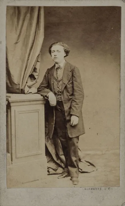 Framed Print : Portrait of the composer Louis Diemer (1843-1919), c. 1875 Framed Print : Portrait of the composer Louis Diemer (1843-1919), c. 1875