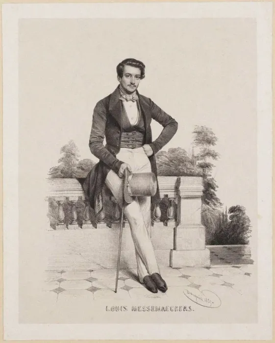 Framed Print : Portrait of the Composer Louis Messemaeckers (1809-1889), 1837. Creator: Baugniet Framed Print : Portrait of the Composer Louis Messemaeckers (1809-1889), 1837. Creator: Baugniet
