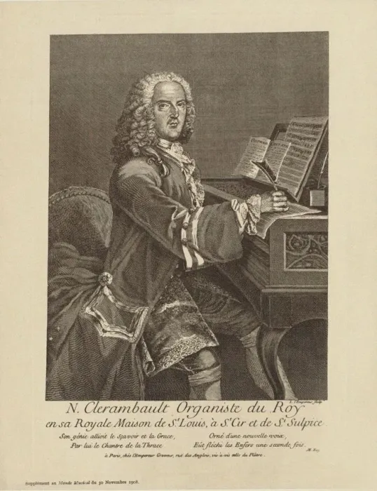 Framed Print : Portrait of the composer Louis-Nicolas Clerambault (1676-1749), c. 1750 Framed Print : Portrait of the composer Louis-Nicolas Clerambault (1676-1749), c. 1750