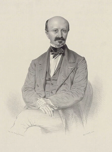 Portrait of the composer Louis Niedermeyer (1802-1861), 1853. Creator: Vogt, Pierre Charles (ca 1810-ca 1890)