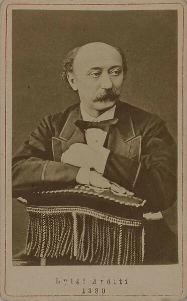 Portrait of the composer Luigi Arditi (1822-1903), 1880. Creator: Anonymous