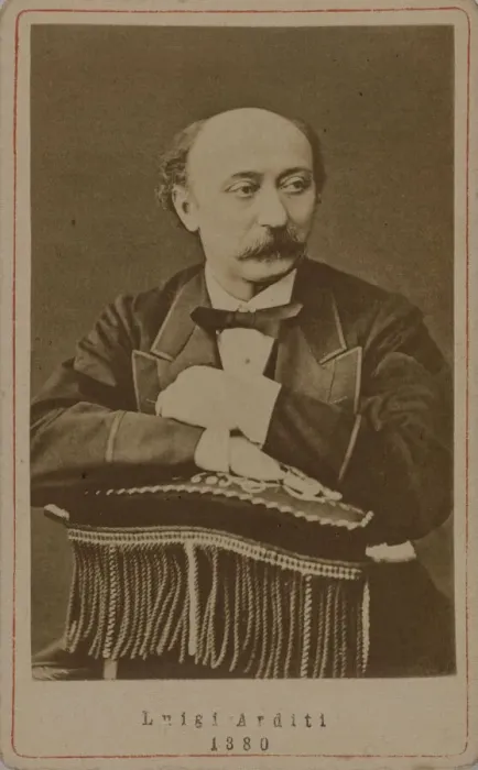Framed Print : Portrait of the composer Luigi Arditi (1822-1903), 1880. Creator: Anonymous Framed Print : Portrait of the composer Luigi Arditi (1822-1903), 1880. Creator: Anonymous