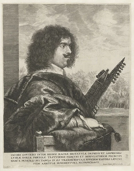 Portrait of the composer and lutenist Jacques Gaultier, 1631-1635. Artist: Lievens, Jan (1607-1674)