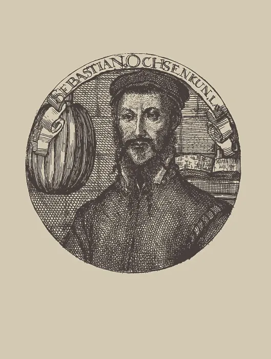 Framed Print : Portrait of the composer and lutenist Sebastian Ochsenkhun (1521-1574). Creator: Anonymous Framed Print : Portrait of the composer and lutenist Sebastian Ochsenkhun (1521-1574). Creator: Anonymous