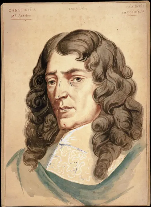 Framed Print : Portrait of the composer Marc-Antoine Charpentier (1634-1704)