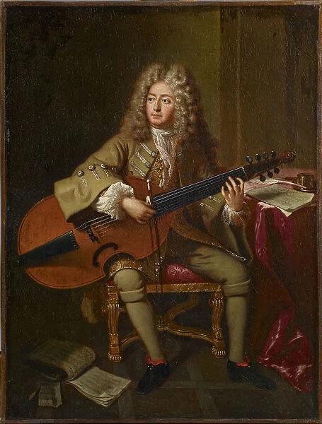 Portrait of the composer Marin Marais (1656-1728), 1704