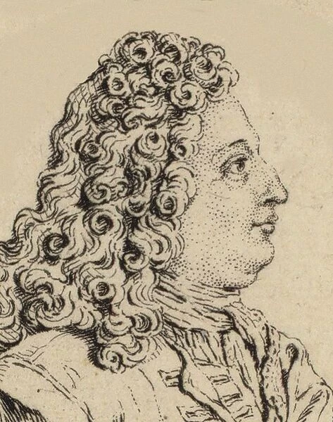Portrait of the composer Marin Marais (1656-1728). Creator: Anonymous