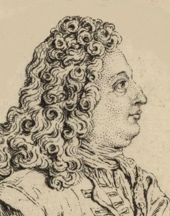 Framed Print : Portrait of the composer Marin Marais (1656-1728). Creator: Anonymous