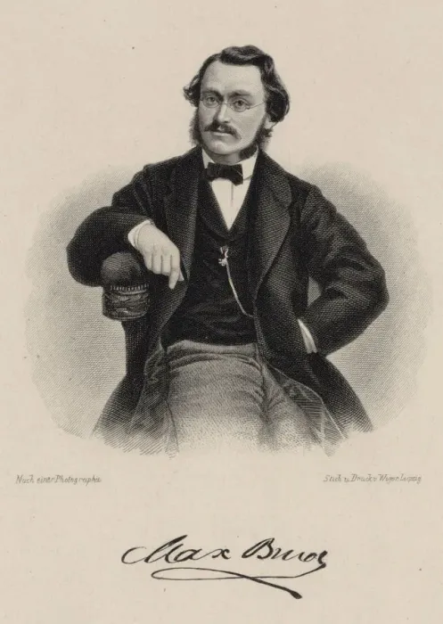 Framed Print : Portrait of the composer Max Bruch (1838-1920), 1870