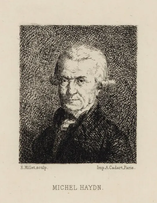Framed Print : Portrait of the composer Michael Haydn (1737-1806) Framed Print : Portrait of the composer Michael Haydn (1737-1806)