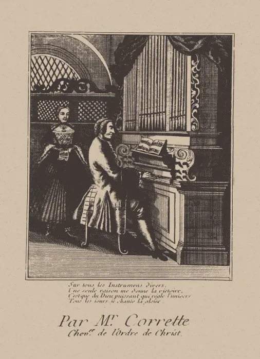 Framed Print : Portrait of the composer Michel Corrette (1707-1795), 1738 Framed Print : Portrait of the composer Michel Corrette (1707-1795), 1738