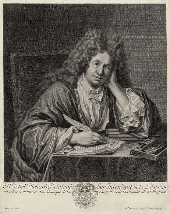 Framed Print : Portrait of the composer Michel-Richard de Lalande (1657-1726). Creator: Thomassin, Henri Simon (1687-1741) Framed Print : Portrait of the composer Michel-Richard de Lalande (1657-1726). Creator: Thomassin, Henri Simon (1687-1741)