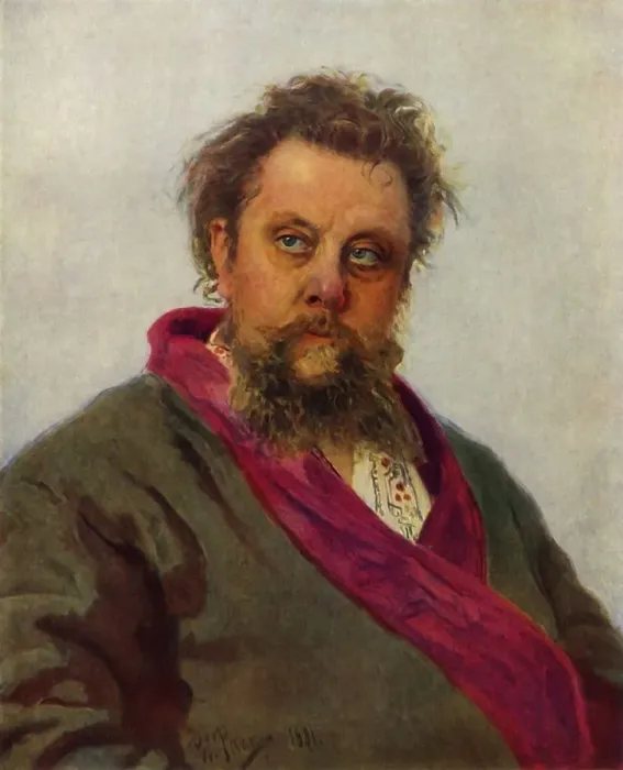 Framed Print : Portrait of the Composer Modest Petrovich Mussorgsky, 1881, (1965). Creator: Il ya Repin Framed Print : Portrait of the Composer Modest Petrovich Mussorgsky, 1881, (1965). Creator: Il ya Repin