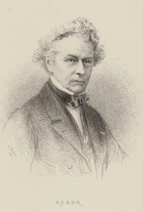 Framed Print : Portrait of the composer Napoléon-Henri Reber (1807-1880), 1867. Creator: Deblois, Charles Alphonse (1822-1883) Framed Print : Portrait of the composer Napoléon-Henri Reber (1807-1880), 1867. Creator: Deblois, Charles Alphonse (1822-1883)