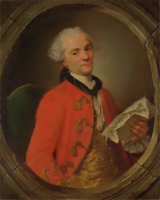 Framed Print : Portrait of the composer Niccolò Piccinni (1728-1800), 1760. Creator: Albertrandi, Antoni (1732-1795) Framed Print : Portrait of the composer Niccolò Piccinni (1728-1800), 1760. Creator: Albertrandi, Antoni (1732-1795)