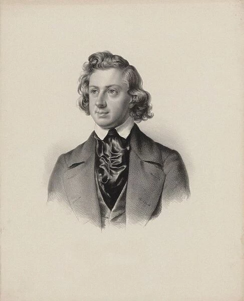 Portrait of the composer Niels Wilhelm Gade (1817-1890), 1845
