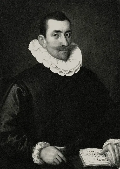 Framed Print : Portrait of composer and organist John Bull (1562 / 63-1628), 17th century. Creator: Anonymous Framed Print : Portrait of composer and organist John Bull (1562 / 63-1628), 17th century. Creator: Anonymous