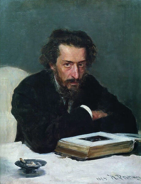 Portrait of composer Pavel Ivanovich Blaramberg, 1884. Artist: Repin, Ilya Yefimovich (1844-1930)