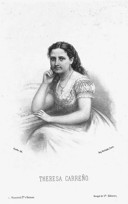 Framed Print : Portrait of the composer and pianist Teresa Carreño (1853-1917). Creator: Anonymous