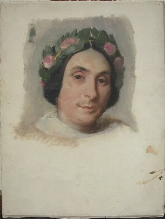 Framed Print : Portrait of the composer and poet Louise Bertin (1805-1877). Creator: Mottez, Victor-Louis (1809-1897) Framed Print : Portrait of the composer and poet Louise Bertin (1805-1877). Creator: Mottez, Victor-Louis (1809-1897)
