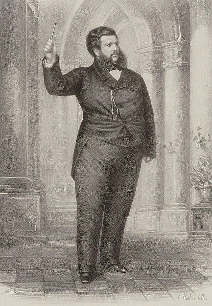 Portrait of the Composer Prince Juri Nikolayevich Golitsyn (1823-1872). Creator: Hahn, Christian Georg (active Second Half of the 19th cen.)