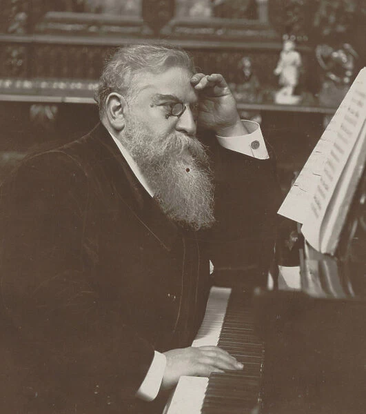 Portrait of the composer Raoul Pugno (1852-1914), c. 1910. Creator: Manuel, Henri (1874-1947)