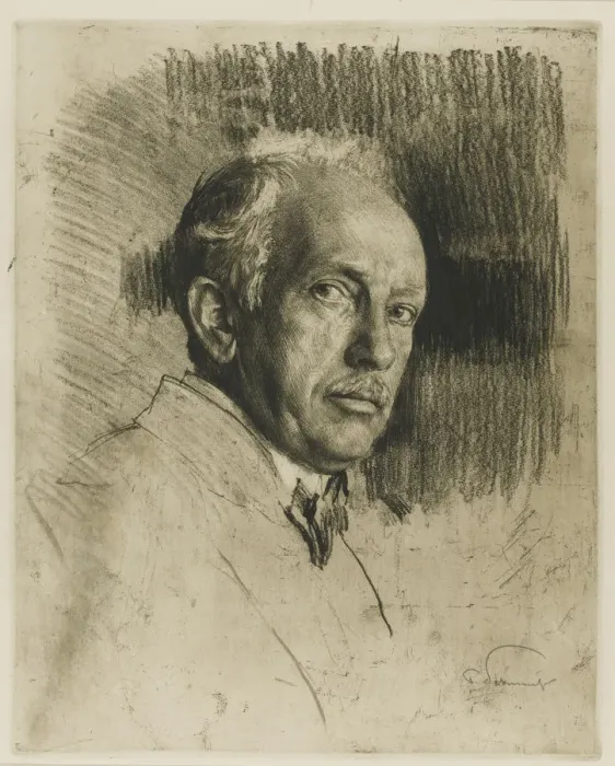 Framed Print : Portrait of the Composer Richard Strauss (1864-1949), c. 1914. Creator: Liebermann Framed Print : Portrait of the Composer Richard Strauss (1864-1949), c. 1914. Creator: Liebermann