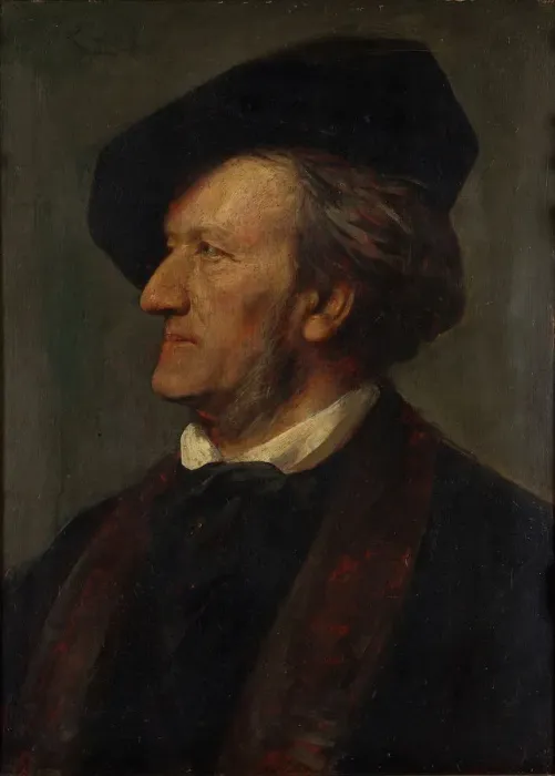 Framed Print : Portrait of the composer Richard Wagner (1813-1883). Artist: Lenbach, Franz, von (1836-1904) Framed Print : Portrait of the composer Richard Wagner (1813-1883). Artist: Lenbach, Franz, von (1836-1904)