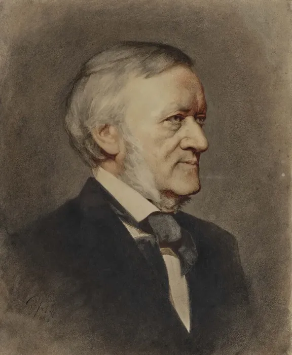 Framed Print : Portrait of the composer Richard Wagner (1813-1883), 1883 Framed Print : Portrait of the composer Richard Wagner (1813-1883), 1883