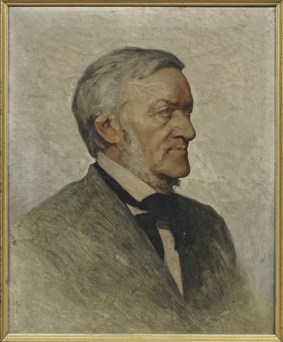Framed Print : Portrait of the Composer Richard Wagner (1813-1883). Creator: Lenbach, Franz, von (1836-1904) Framed Print : Portrait of the Composer Richard Wagner (1813-1883). Creator: Lenbach, Franz, von (1836-1904)