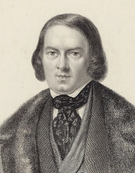 Portrait of the Composer Robert Schumann (1810-1856). Creator: Anonymous