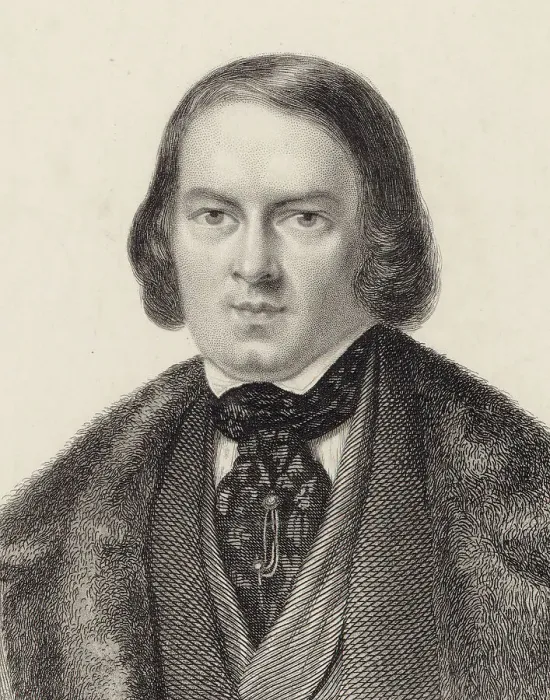 Framed Print : Portrait of the Composer Robert Schumann (1810-1856). Creator: Anonymous Framed Print : Portrait of the Composer Robert Schumann (1810-1856). Creator: Anonymous